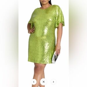 Eloquii Green Sequin Dress